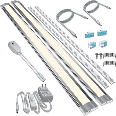 Under Cabinet Lighting Kits, Hand Sweep Activated, 20 Inch Extra Long, 4000K Daylight White,2PCS