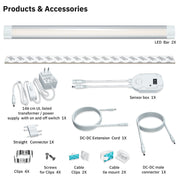 Under Cabinet Lighting Kits, Hand Sweep Activated, 20 Inch Extra Long, 6000K Cool White,2PCS