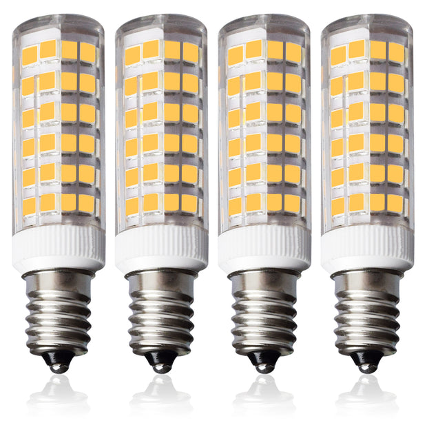 E12 LED Light Bulb, 7W, 450lm, 4000K Daylight White, 4pcs