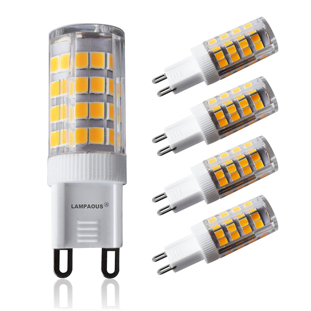 G9 LED Light Bulb, 5W ,400lm, 3000k Warm White, 4pcs