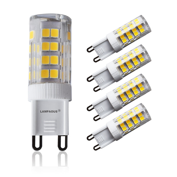G9 LED Light Bulb, 5W ,400lm, 4000K Dalight White, 4pcs