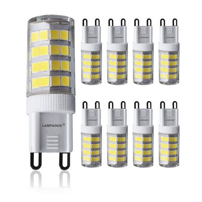 G9 LED Light Bulb, 5W ,400lm, 6000K Cool White, 8pcs